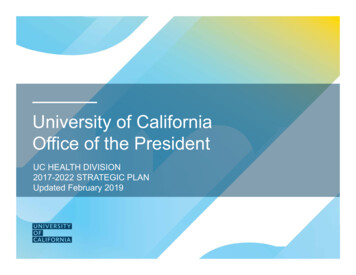 UC Health Strategic Plan Public Facing - UCOP