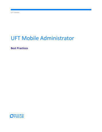 UFT Mobile Administrator