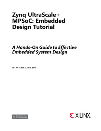 Zynq UltraScale MPSoC: Embedded Design Tutorial (UG1209) - Xilinx