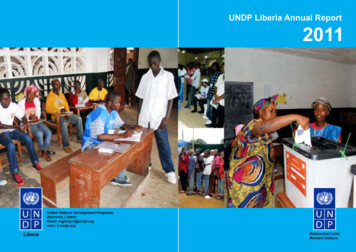 V UNDP Liberia Annual Report 2011