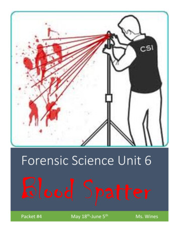 Forensic Science Unit 6