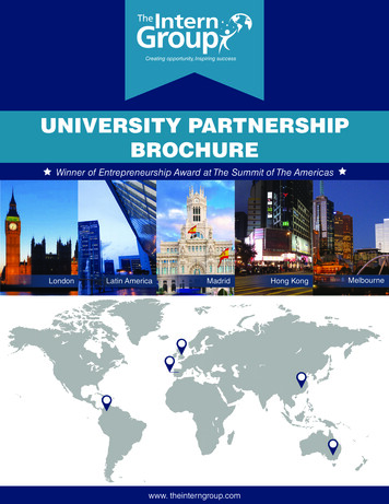 University Partnership Brochure