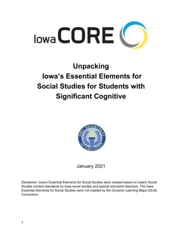 Unpacking Iowa’s Essential Elements For Social Studies For .