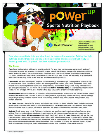 Sports Nutrition Playbook - HealthPartners