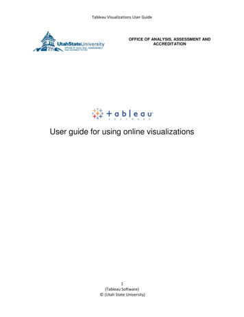 Tableau Visualizations User Guide - Usu.edu