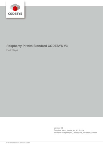 Raspberry PI With Standard CODESYS V3