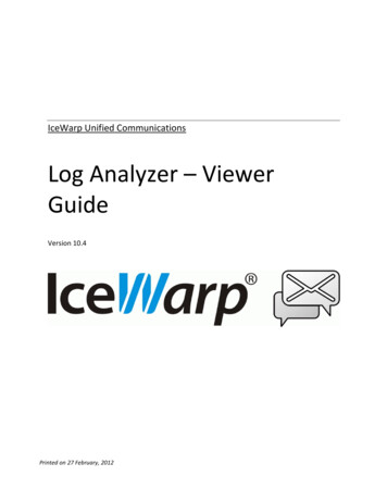 Log Analyzer - Viewer Guide - IceWarp