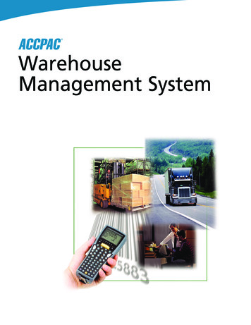 Warehouse Management System - Pcginc 