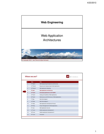 Web Application Architectures - STI Innsbruck