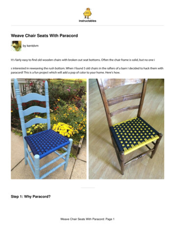 Weave Chair Seats With Paracord - Instructables