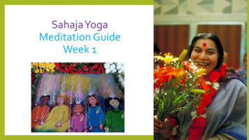 Sahaja Yoga Meditation Guide Week 1