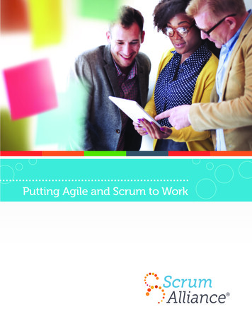 Putting Agile And Scrum To Work - Scrum Alliance