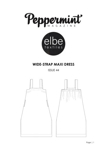WIDE-STRAP MAXI DRESS - Peppermint Magazine