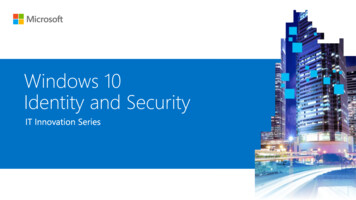 Windows 10 Identity And Security - Info.microsoft 