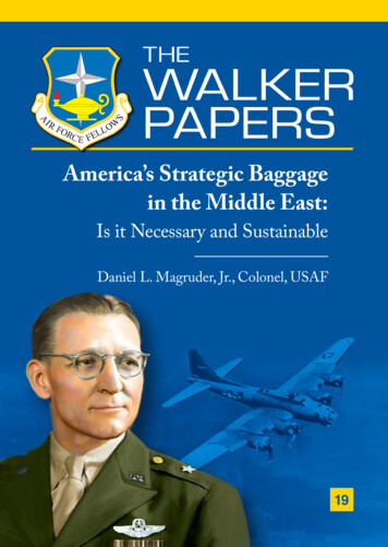America’s Strategic Baggage In The Middle East