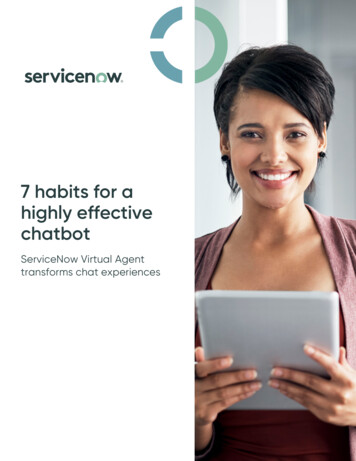 7 Habits For A Highly Effective Chatbot - White Paper