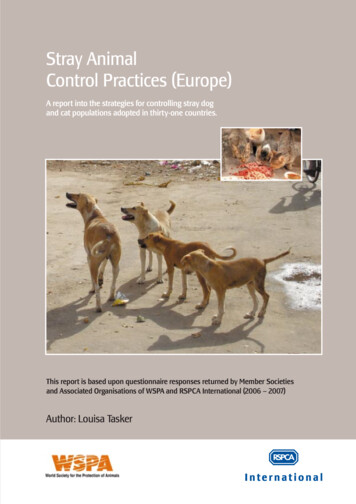 Stray Animal Control Practices (Europe)