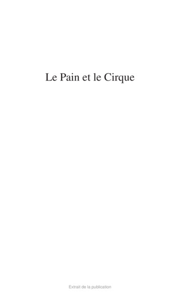 Le Pain Et Le Cirque