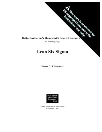 Lean Six Sigma - Anvari 