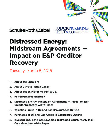 Distressed Energy Book Final - Schulte Roth & Zabel