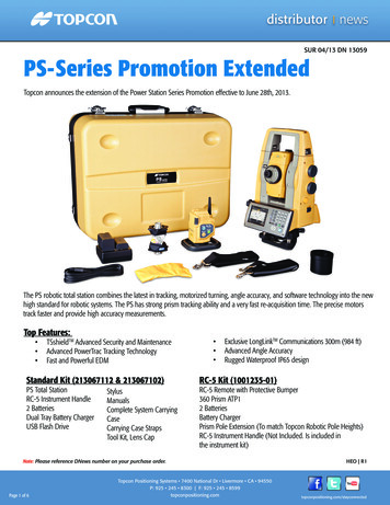 SU PS-Series Promotion Extended - Topcon TotalCare