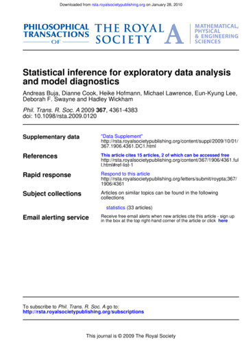 Statistical Inference For Exploratory Data Analysis And .