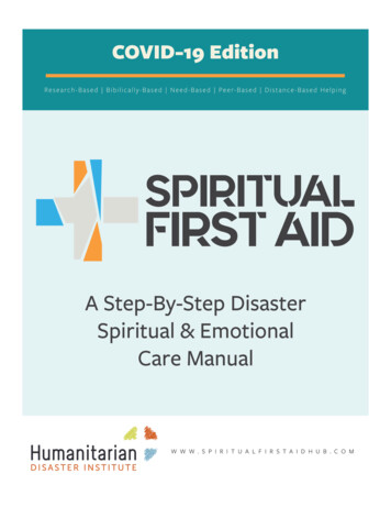 Chapter 1. Introduction To Spiritual First Aid