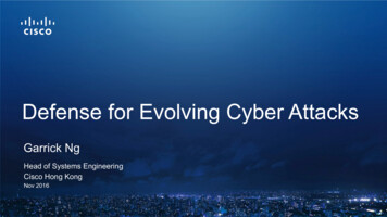 Defense For Evolving Cyber Attacks - HKCERT