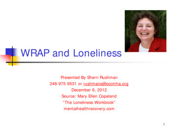 WRAP And Loneliness - Copeland Center For Wellness And .