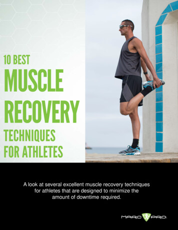 10 BEST MUSCLE RECOVERY