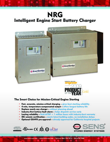 Intelligent Engine Start Battery Charger