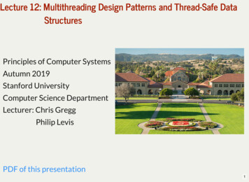 Lecture 12: Multithreading Design Patterns And Thread-Safe .