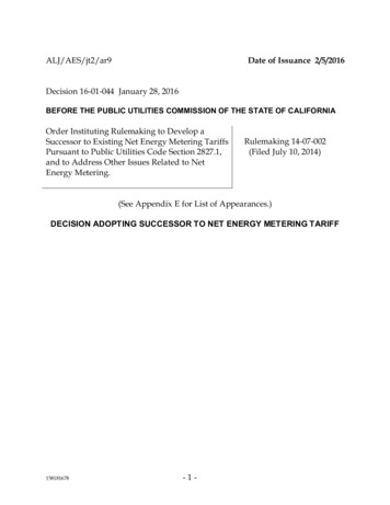 ALJ/AES/jt2/ar9 Date Of Issuance 2/5/2016 - California
