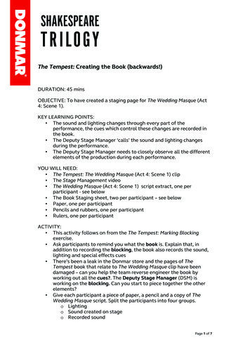 The Tempest Creating The Book (backwards!) - Donmar 