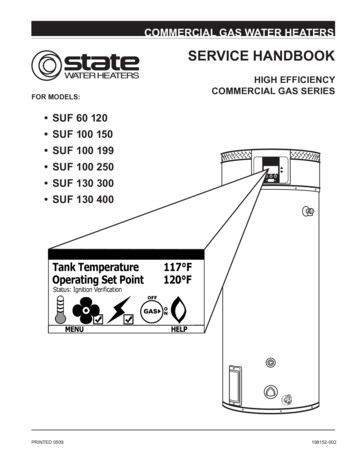 SERVICE HANDBOOK - State Hot Water Heater Systems