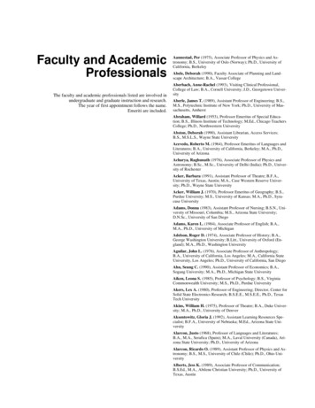 Faculty And Academic - Arizona State University