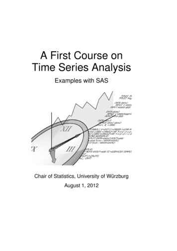 A First Course On Time Series Analysis - Uni-wuerzburg.de