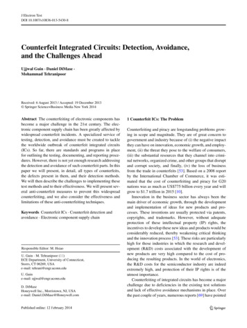 Counterfeit Integrated Circuits: Detection, Avoidance, And .