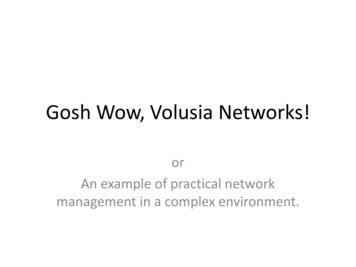 Gosh Wow, Volusia Networks! - Carnegie Mellon University