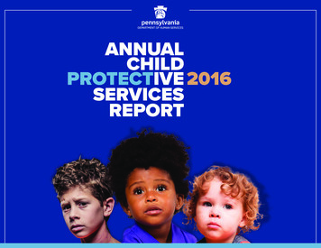 Annual Child Protective 2016 Services Report