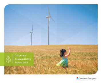 Corporate Responsibility Report 2018 - Southern Company