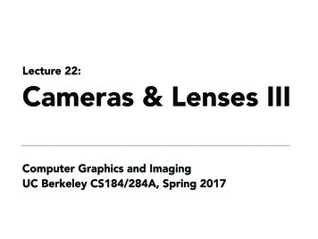 Lecture 22: Cameras & Lenses III - Cs184.eecs.berkeley.edu