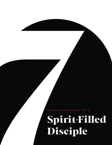 SEVEN DIMENSIONS OF A Spirit-Filled Disciple