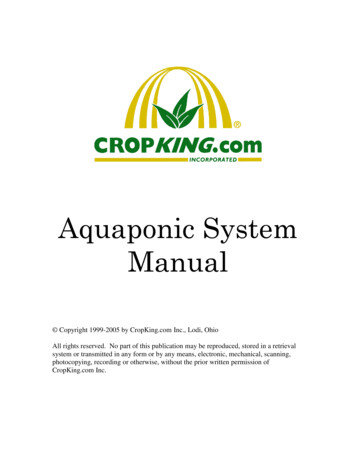 Aquaponic System Manual