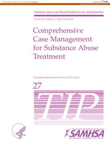Comprehensive Case Management For Substance Abuse Treatment - CORE