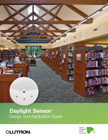 Daylight Sensor Design And Application Guide