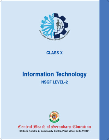 Class X - CBSE Central Board Of Secondary Education