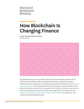 How Blockchain Is Changing Finance