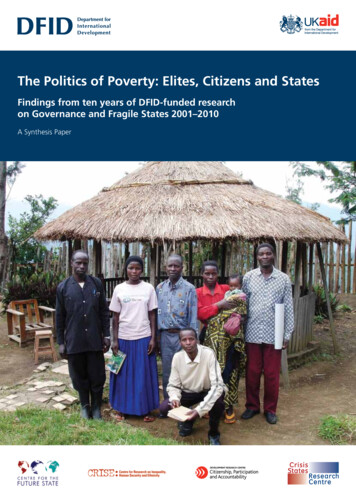 The Politics Of Poverty: Elites, Citizens And States - OECD