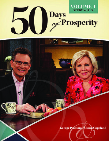 STUDY NOTES 50 Prosperity - Reve' M. Pete